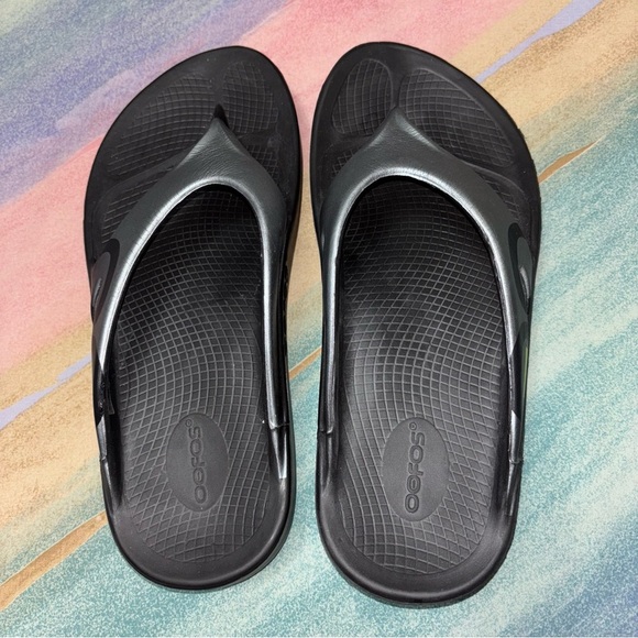 Oofos OOriginal Unisex Sport Sandals Flip Flops Graphite Mens 10 / Womens 12 - Picture 6 of 9
